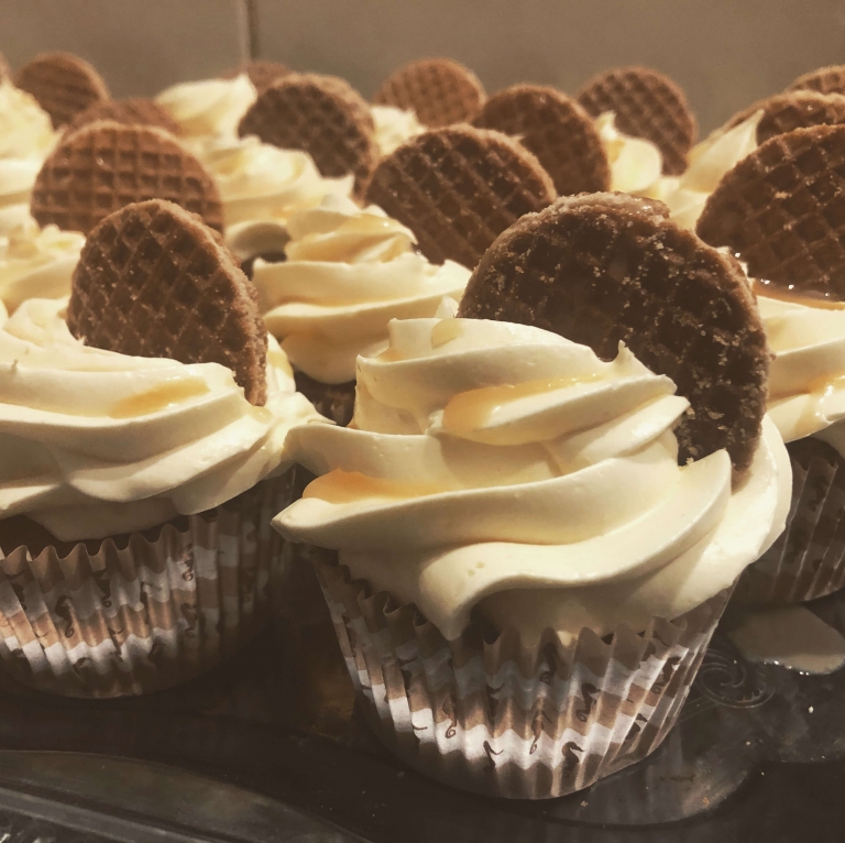 Stroopwafel cupcakes